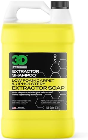 3D Extractor Carpet Cleaner Shampoo - 1 Gallon