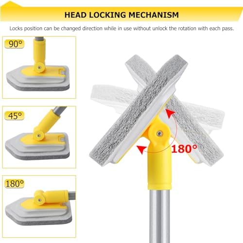 Lalafancy 3 in 1 Shower Cleaning Brush with Locking Head