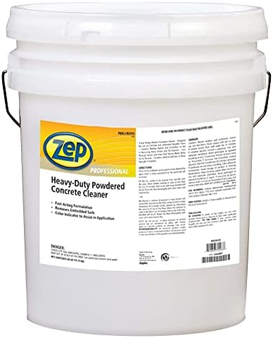 Zep Professional Heavy-Duty Concrete Cleaner 40Lb Bucket