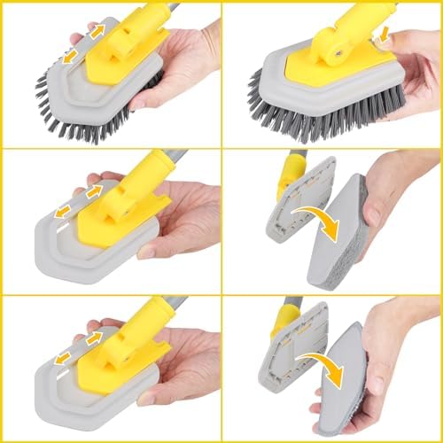 Lalafancy 3 in 1 Shower Cleaning Brush with Locking Head