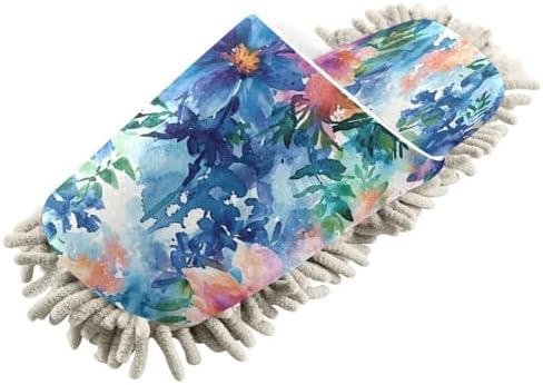 Zhirexin Watercolor Flower Cleaning Slippers