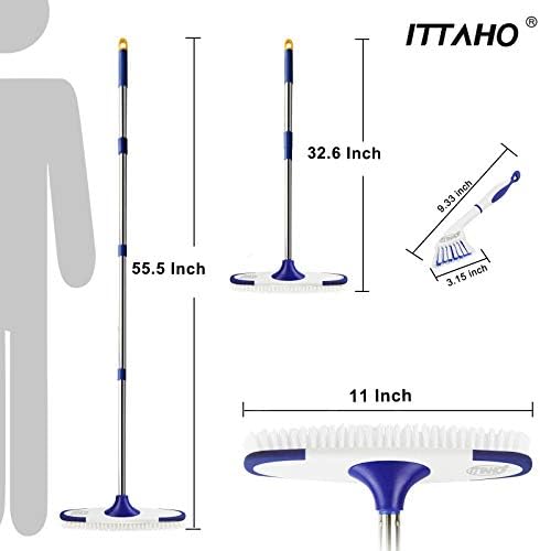 ITTAHO 53 Deck Floor Scrub Brush Set