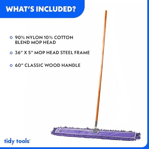 36 Inch Purple Dust Mop for Commercial Cleaning