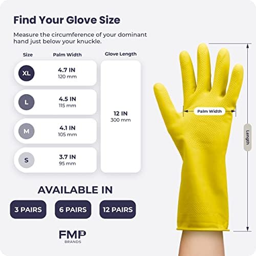 FMP Brands 361260 Pairs Dishwashing Gloves