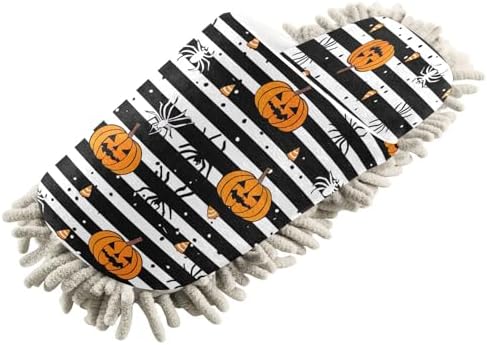 Zhirexin Halloween Striped Cleaning Slippers