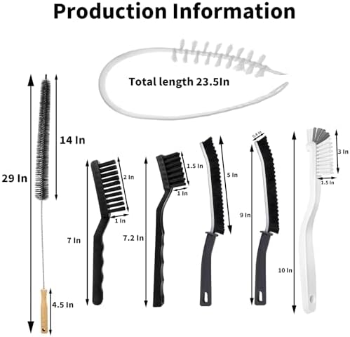 7-Piece Washing Machine Cleaning Brush Set
