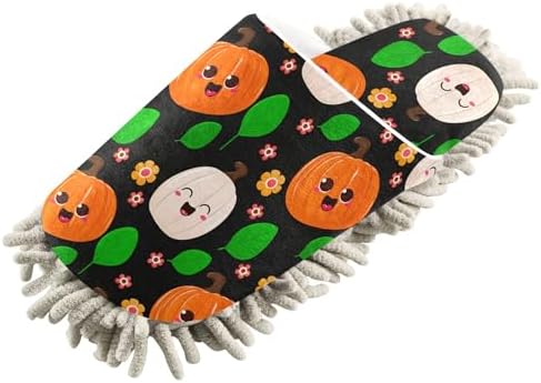 Burbuja Happy Face Dust Mop Slippers for Women Men