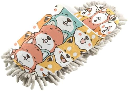 Bulletgxll Mopping Slippers for Home Cleaning - Washable and Comfortable