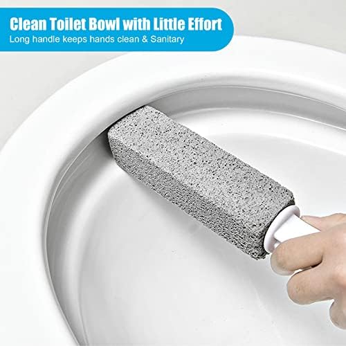 Nonley Pumice Stone Toilet Cleaner with Handle - 4 Pack