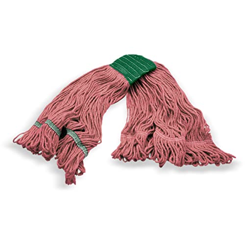 SPARTA Flo-Pac Cotton Mop Head Medium Green Band Looped End 5 Wide