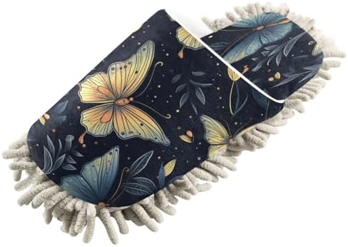 Zhirexin Butterfly Mop Slippers for Home Cleaning