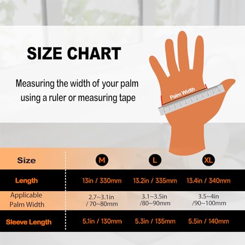 Exprosiflux 3 Pairs Heavy Duty Rubber Cleaning Gloves