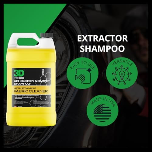 3D Extractor Carpet Cleaner Shampoo - 1 Gallon