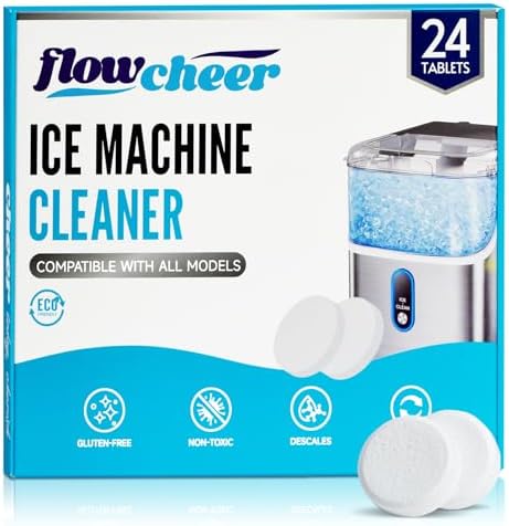 Flowcheer Ice Maker Cleaner Tablets - 24 Count for 1 Year