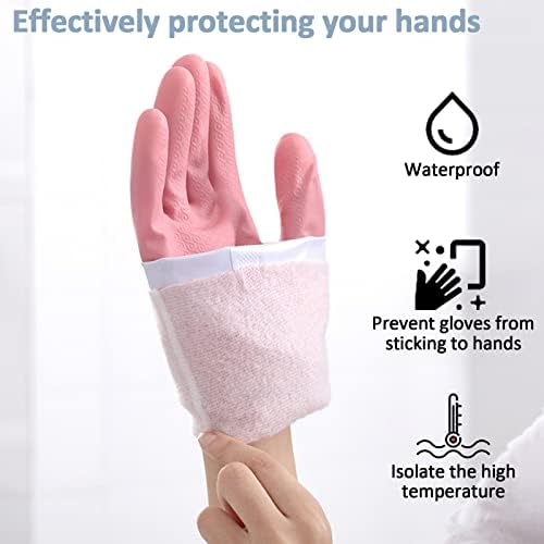 3pcs Waterproof Reusable Kitchen Gloves for Cleaning Laundry and Gardening