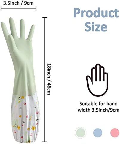 3pcs Waterproof Reusable Kitchen Gloves for Cleaning Laundry and Gardening