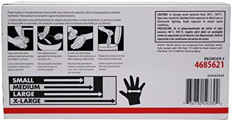 AmazonBasics Nitrile Extra Large Gloves Box of 100