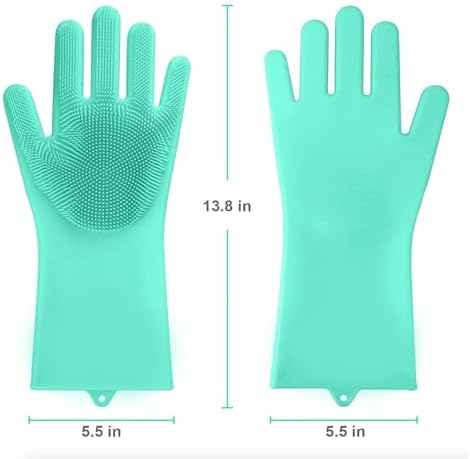 Louis Donn Food Grade Silicone Dish Scrub Gloves Reusable High Heat Resistant