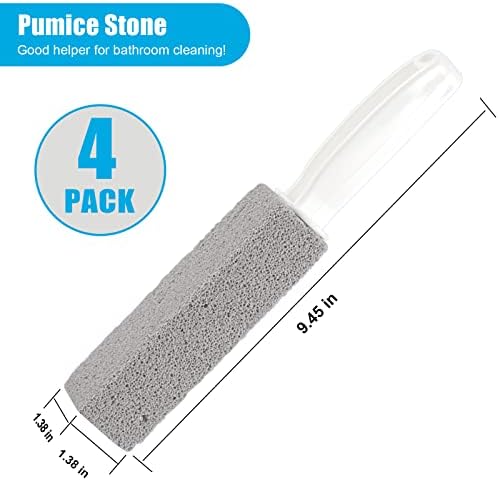 Nonley Pumice Stone Toilet Cleaner with Handle - 4 Pack