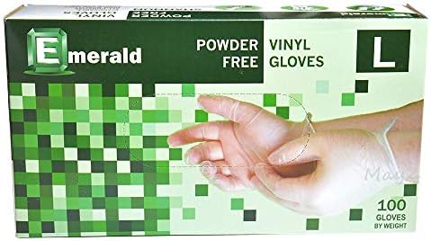 Emerald Shannon Vinyl Gloves - Large 100 Pack