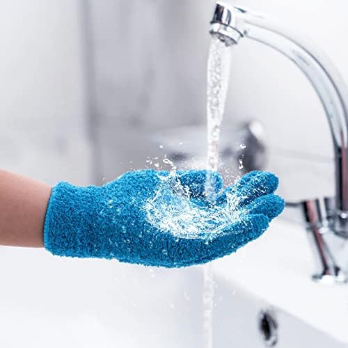 Grevosea 2 Pairs Microfiber Dusting Gloves