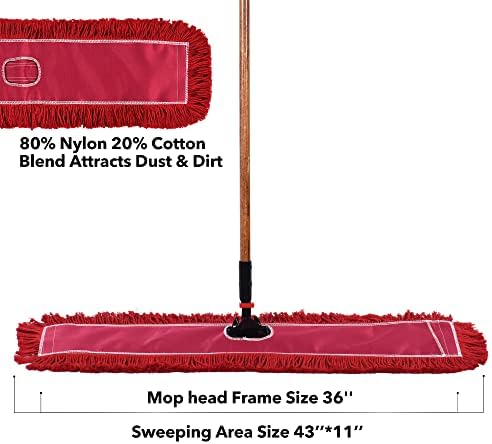 L Luke Supply Matthew Cleaning 36 Inch Cotton Mop Refill 6 Pack