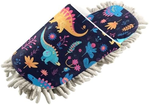 Bulletgxll Colorful Dinosaurs Cleaning Slippers