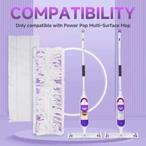 WENGROU Power Mop Refills 30 Count Multi-Surface