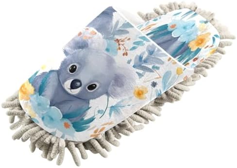 Bulletgxll Mop Slippers with Microfiber Pad for Easy Cleaning