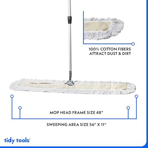Tidy Tools 48 Inch Dust Mop for Commercial Floors