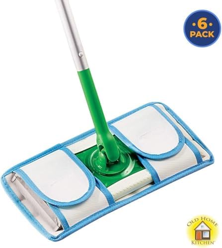 Old Home Kitchen Microfiber Dry Mop Pads 6 Pack