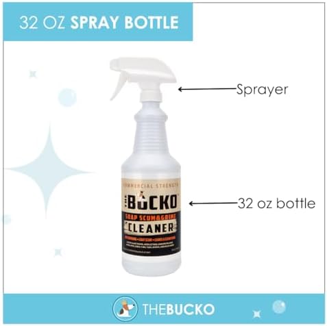 The Bucko Soap Scum and Grime Cleaner 32oz Sprayer