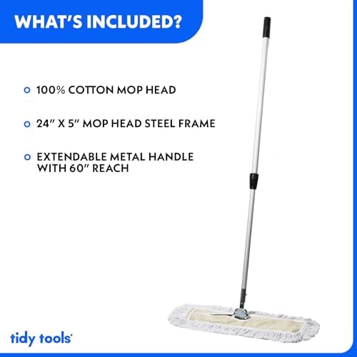 Tidy Tools 24 Inch Dust Mop for Hardwood