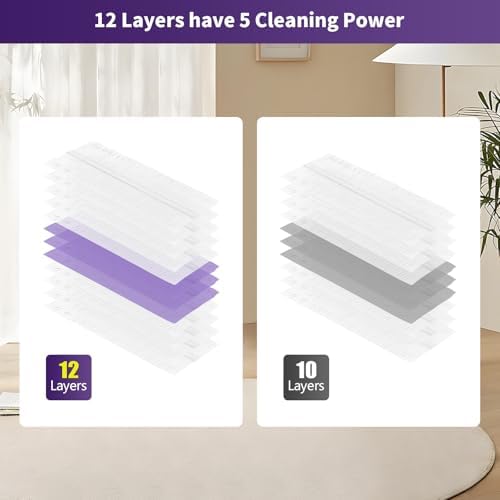 16 Pack PowerMop Mopping Pad Refills Multi-Surface Wood Floor Compatible