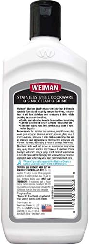 Weiman Stainless Steel Cleaner with Microfiber Cloth - 8 Ounce