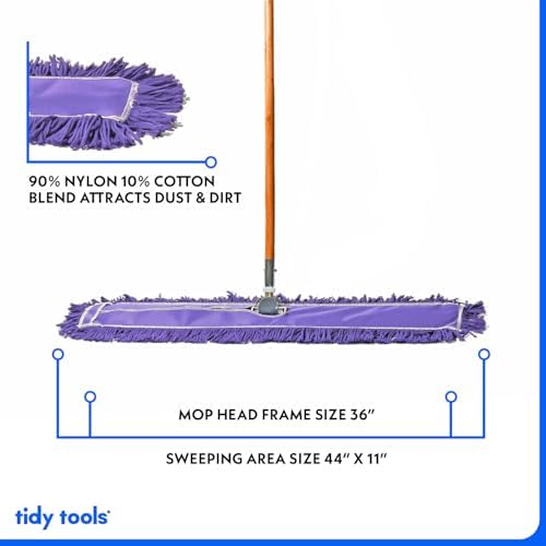 36 Inch Purple Dust Mop for Commercial Cleaning
