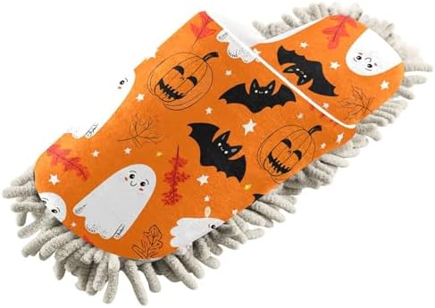 Burbuja Cartoon Ghosts Mop Slippers for Women Men 1