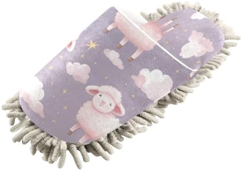Zhirexin Soft Cleaning Slippers with Microfiber Mop Pad
