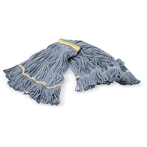 SPARTA Flo-Pac Cotton Mop Head - Narrow Loop Ended with 1 Yellow Band
