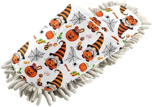 Burbuja Halloween Gnomes Mop Slippers for Women Men