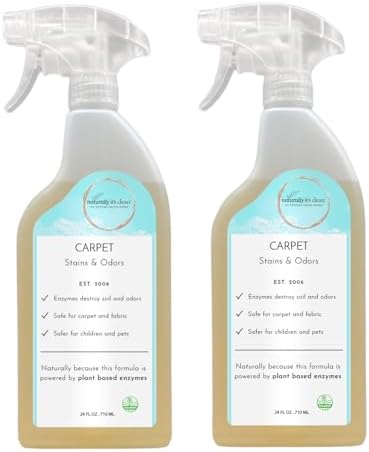 Naturally Its Clean Carpet Stains Odors Cleaner 24oz x2 Pack