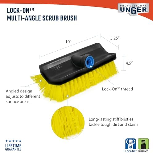 Unger Professional 10 Inch Bi-Level Scrub Brush