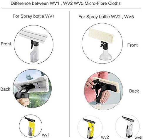 LICHIFIT 2PCS Microfiber Mop Cloths for Karcher Robots
