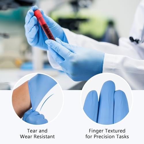 Schneider Nitrile Exam Gloves 4 Mil Powder-Free Latex-Free Blue