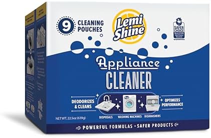 Lemi Shine Appliance Cleaner Deodorizer 9 Pouches