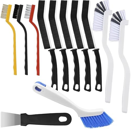 Lazzineer 12Pcs Cleaning Brush Set