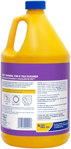 Zep Heavy Duty Shower Cleaner - 1 Gallon Case of 4