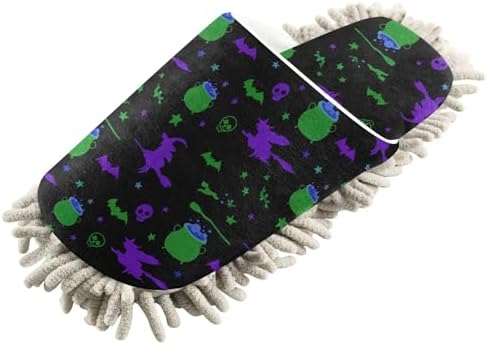 Burbuja Halloween Witches Mop Slippers for Women Men