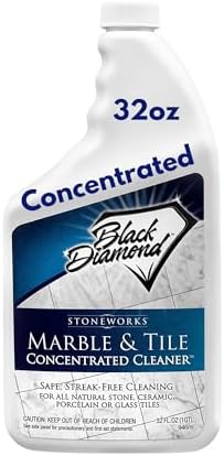 Black Diamond Marble Tile Floor Cleaner No-Rinse Concentrate 1 Quart
