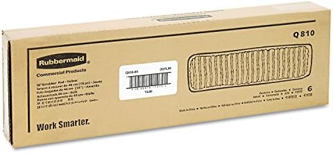 Rubbermaid Microfiber Scrubber Pad 18 Yellow 6Carton